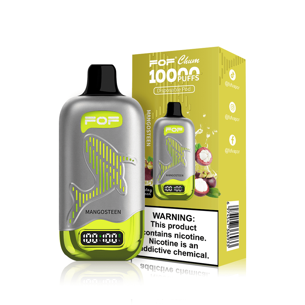 FOF CHUM 10000 Puffs Disposable Pod Device MANGOSTEEN flavor