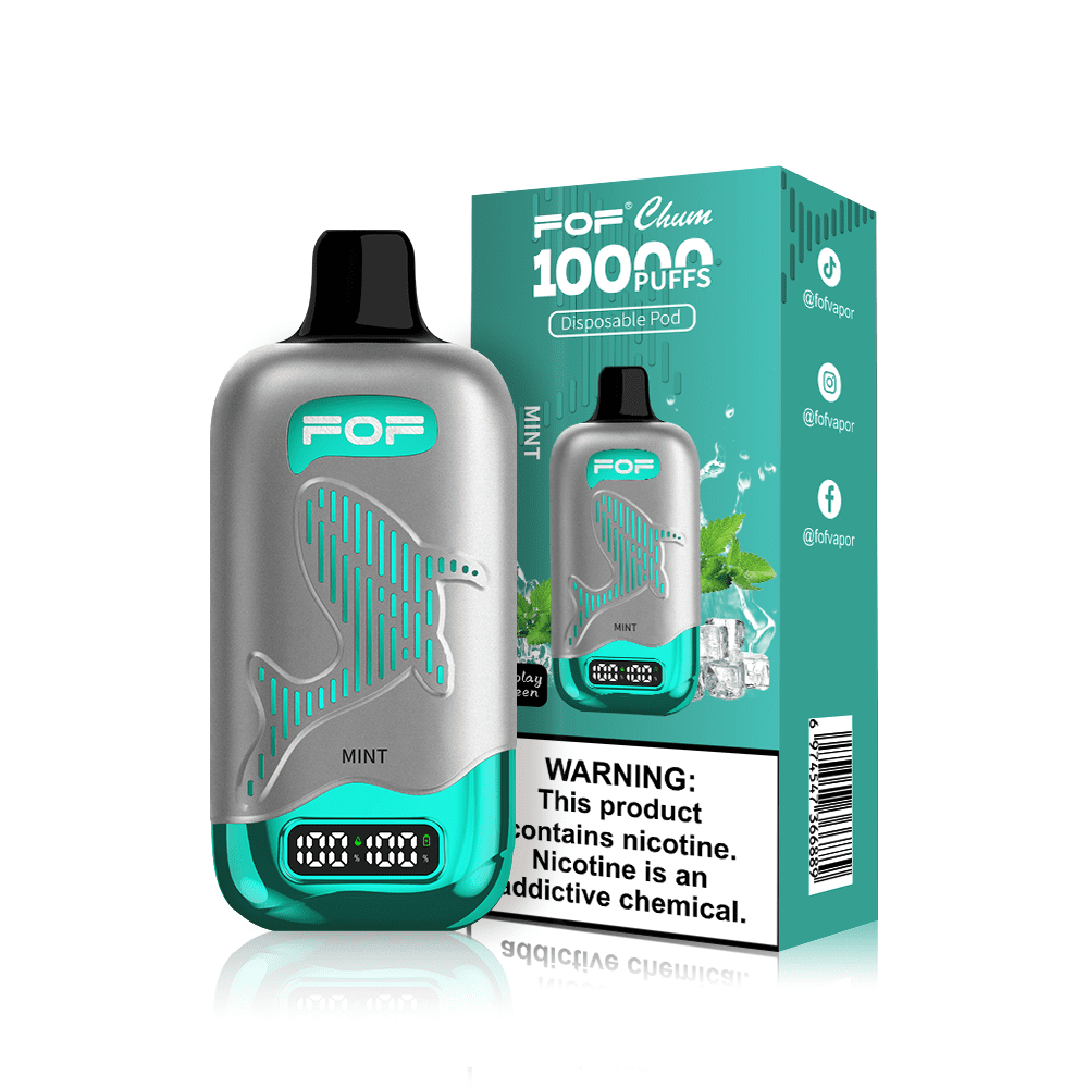 FOF CHUM 10000 Puffs Disposable Pod Device MINT flavor