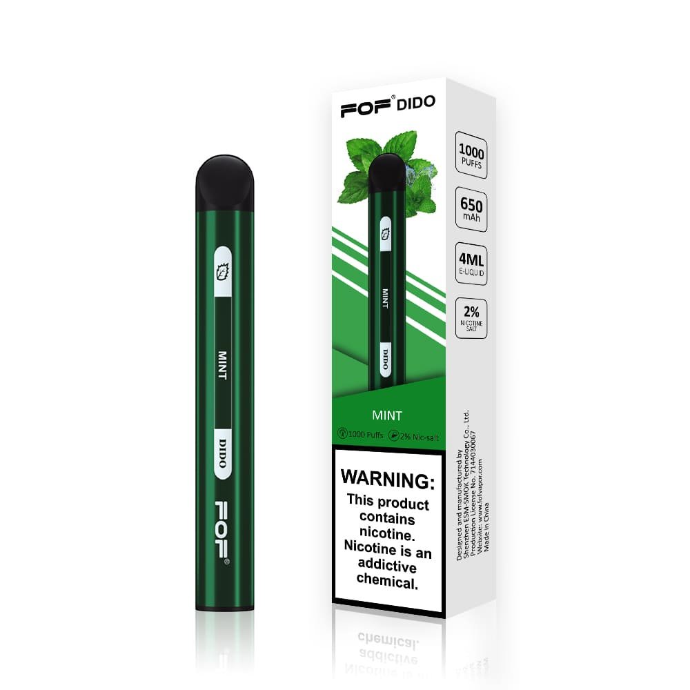 FOF Dido 1000 puffs disposable pod device MINT