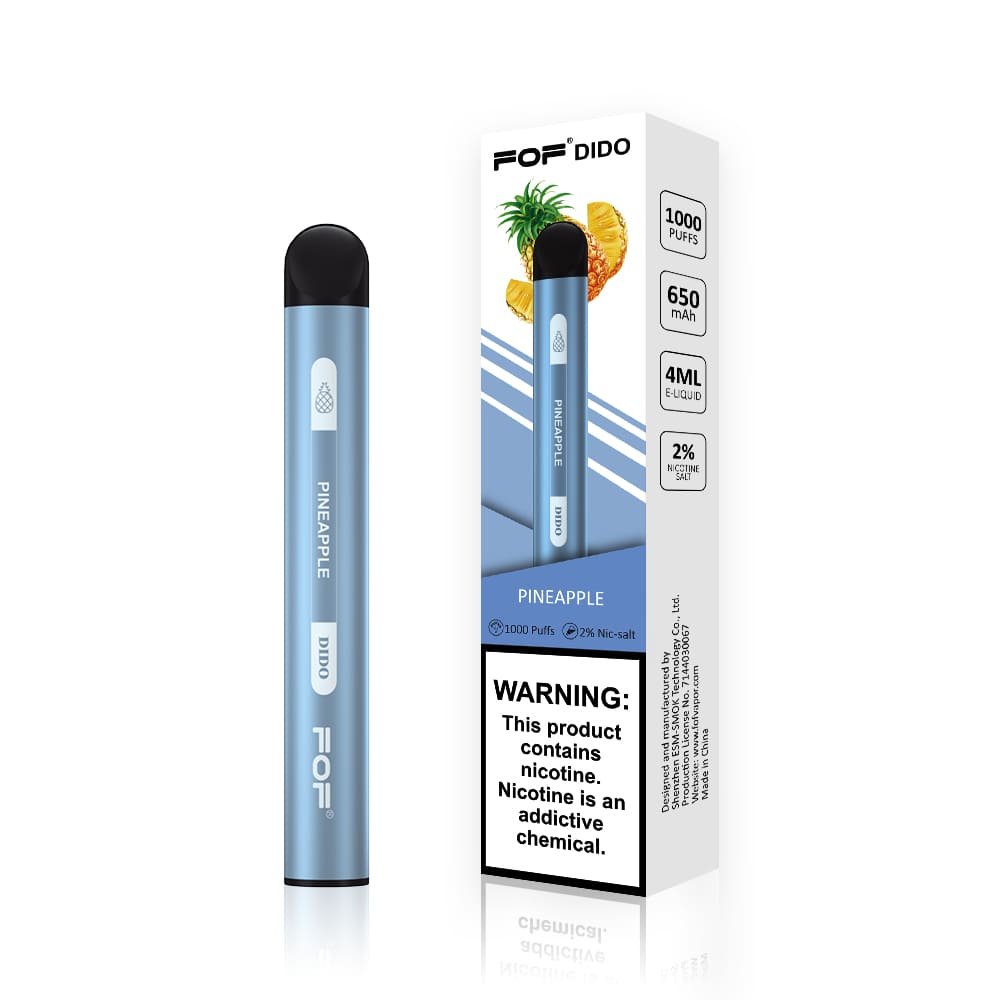 FOF Dido 1000 puffs disposable pod device PINEAPPLE