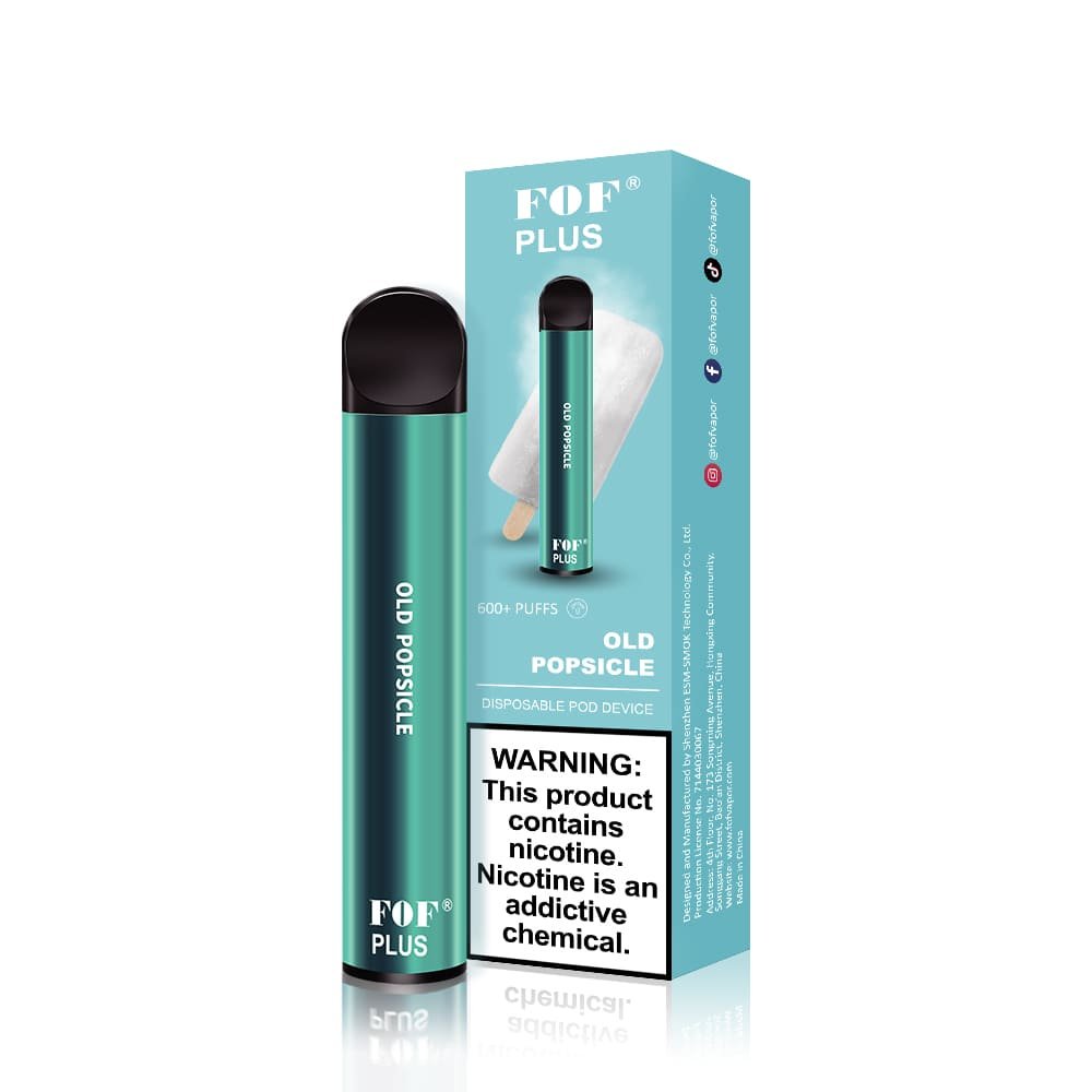 FOF PLUS 600 Puffs Disposable pod device OLD POPSICLE flavor