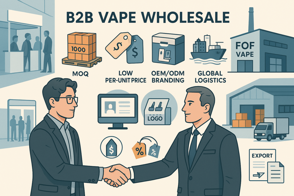 B2B vape wholesale transaction process
