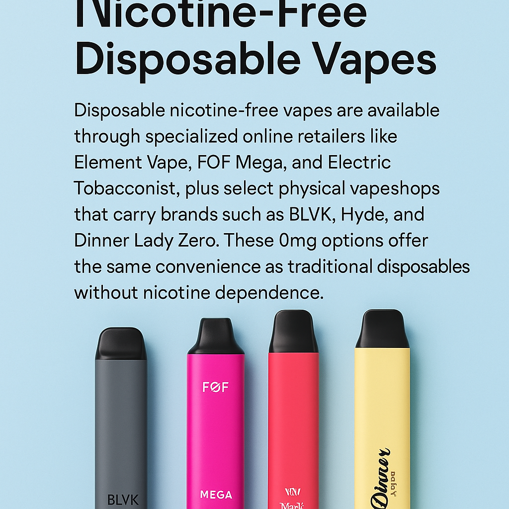 nicotine-free disposable vapes