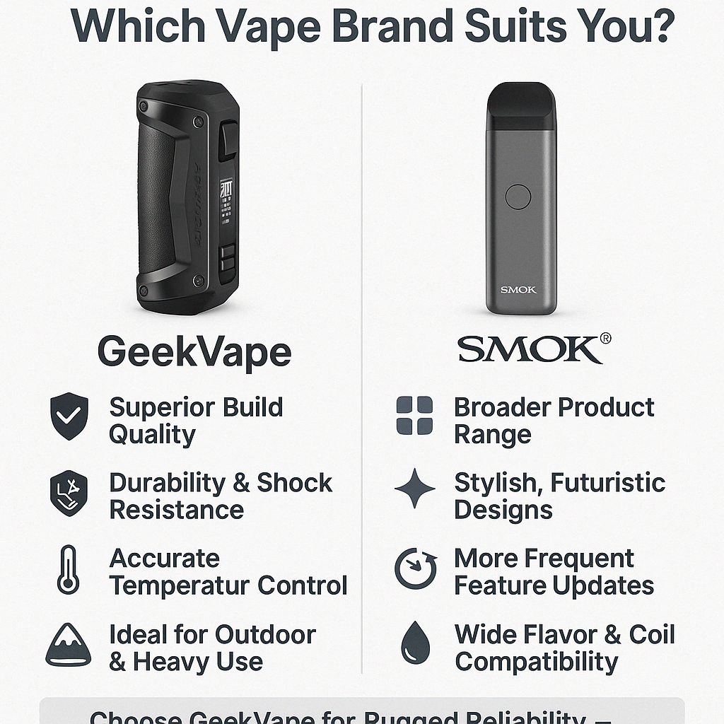GeekVape and SMOK flagship devices comparison