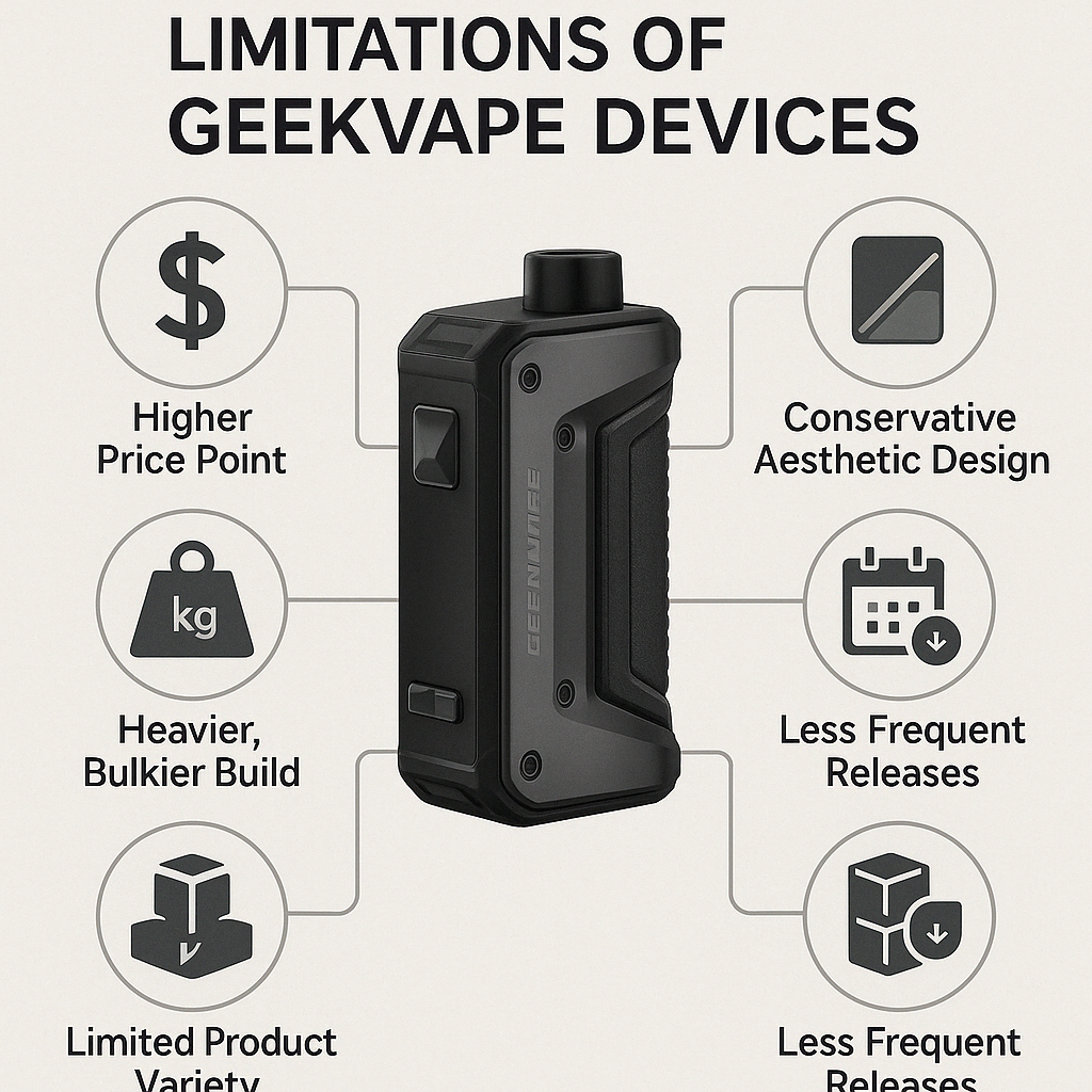 GeekVape design limitations illustrated