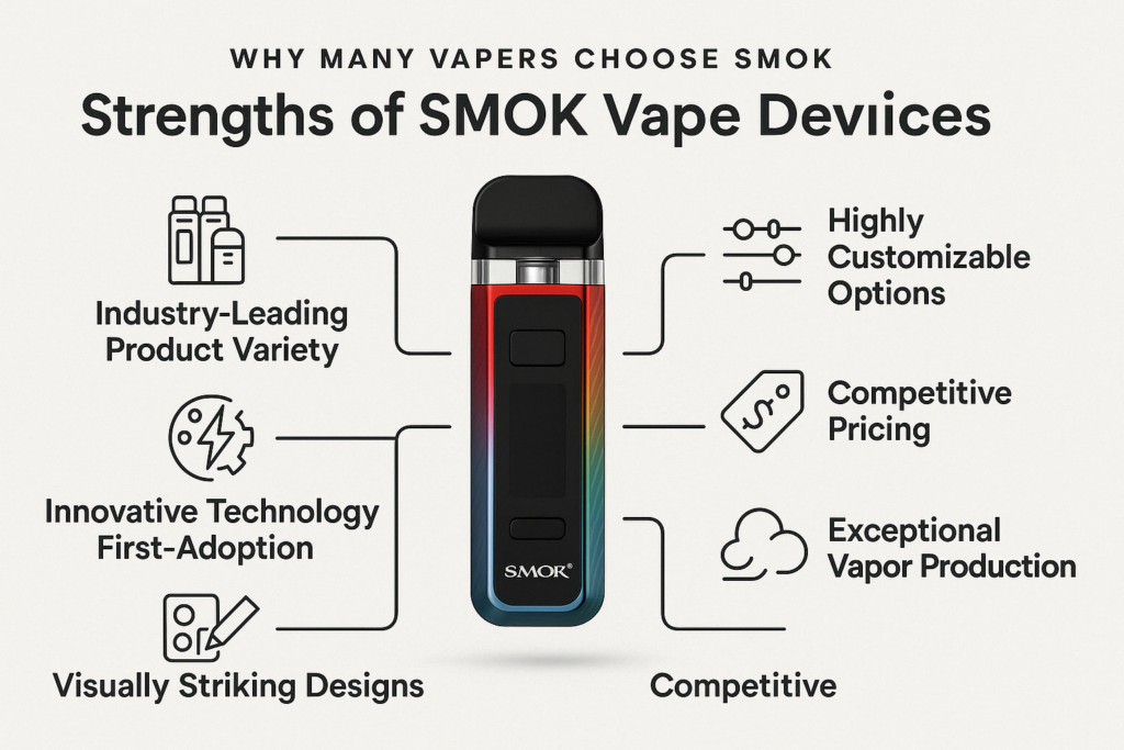 SMOK innovation and variety displayed