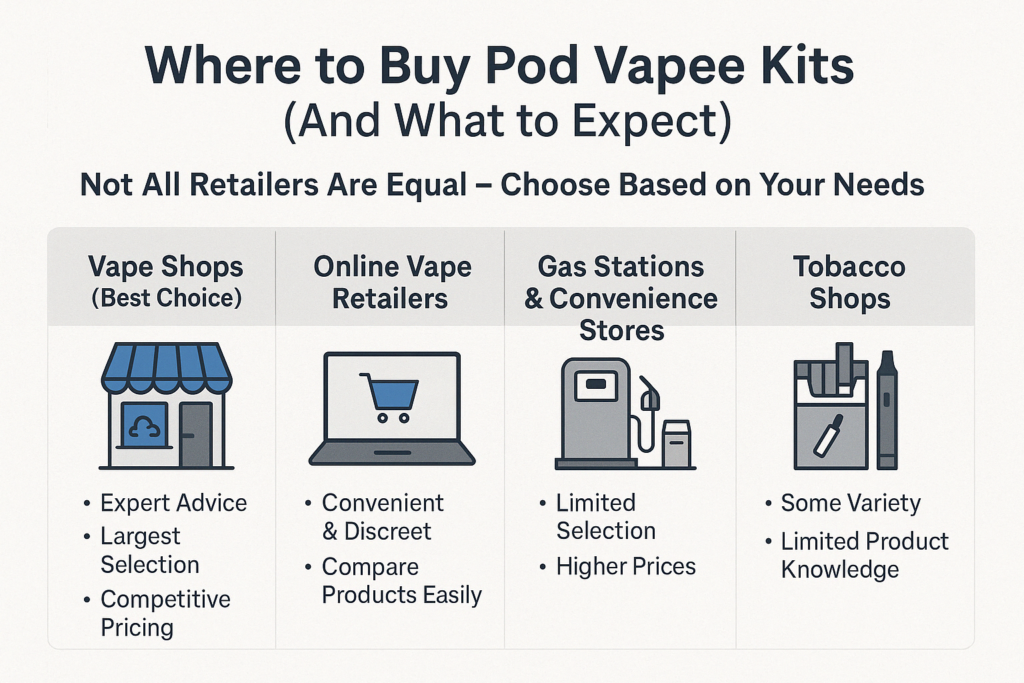 various pod system vape kits