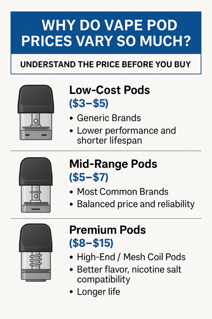 vape pods price comparison