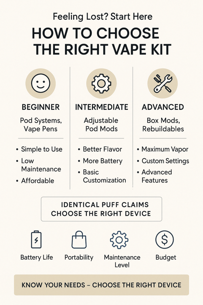 different types of vape kits
