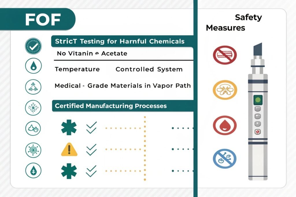 Vapor testing equipment at FOF facility