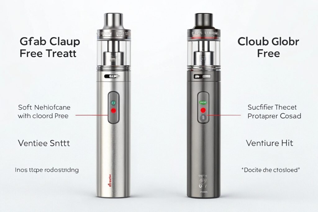 comparing nicotine and nicotine-free vapes