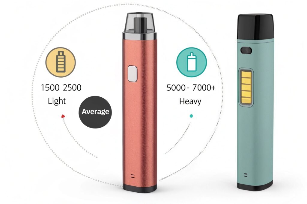disposable vape puff count comparison