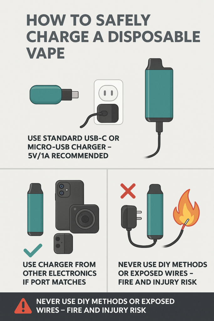 Standard USB charger with vape