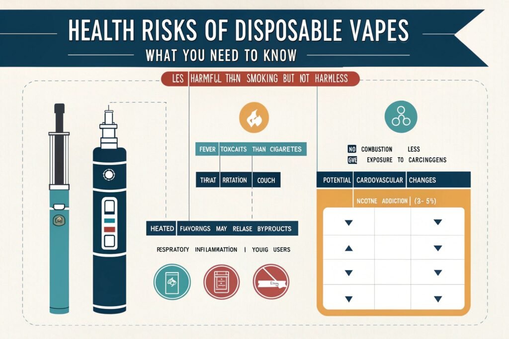 Person experiencing vape-related coughing