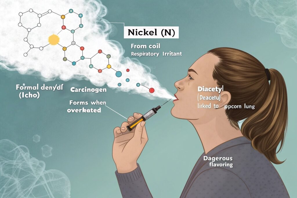 Chemical analysis of e-cigarette emissions