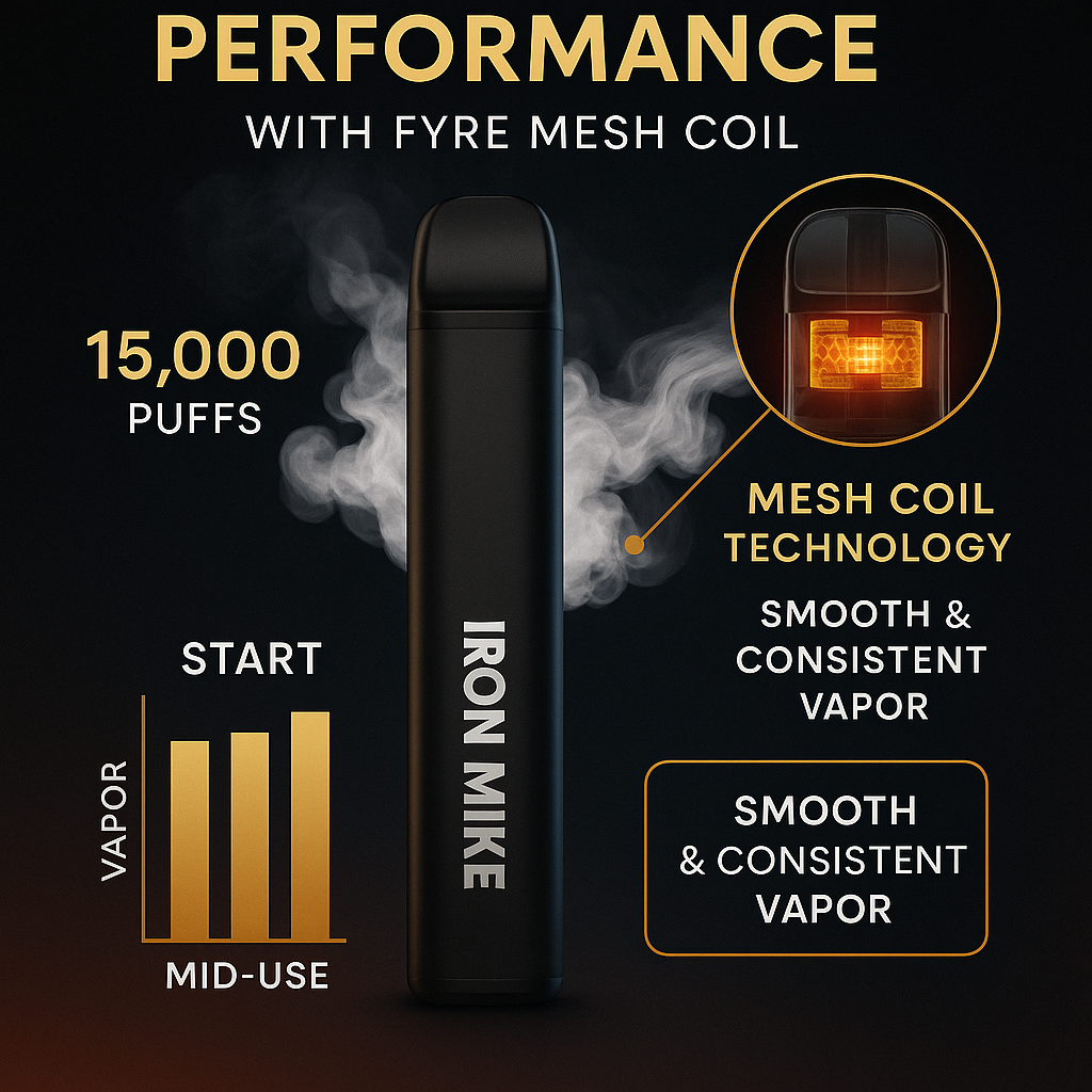 Iron Mike Vape vapor production