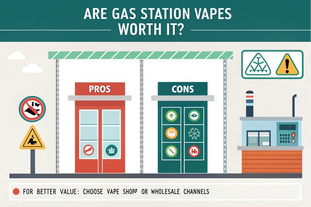 Gas station vape display case