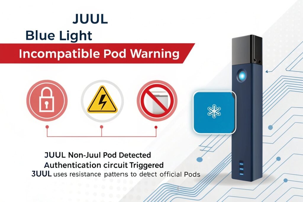 JUUL with third-party pod